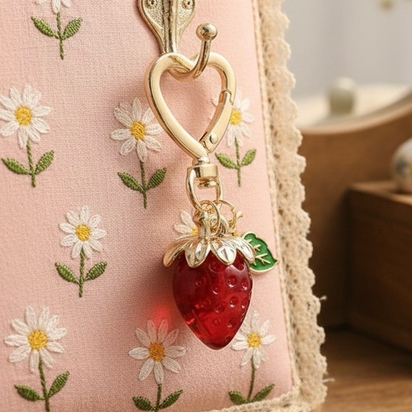Sunny Accessories Accessories - Strawberry Bag Tag/ Keychain